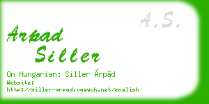 arpad siller business card